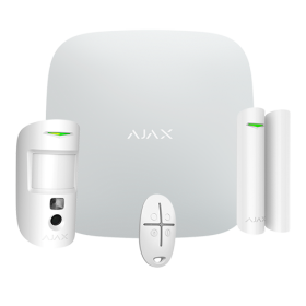 Starter Kit Cam Kit di allarme anti-intrusione professionale  senza fili bidirezionale colore bianco - 38172 Ajax